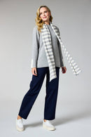 Striped Scarf - Light Grey