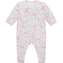 Lacey Floral Babygrow & Hairband - Pale Pink