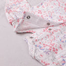 Lacey Floral Babygrow & Hairband - Pale Pink