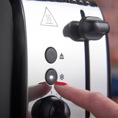 Stainless Steel 2 Slice Toaster - Black