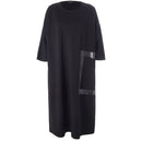 Tahlia Leather Pocket Dress - Black