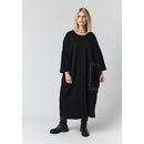 Tahlia Leather Pocket Dress - Black