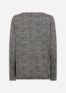 GALINA 45 BLOUSE - Black Combi