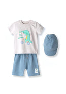 2-Piece T-Shirt & Shorts Set - Grey