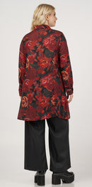 red print shirt - Red Flower