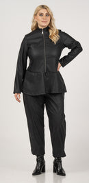 PLETHER TROUSERS - Black