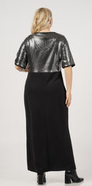 GLITTER DRESS - Black