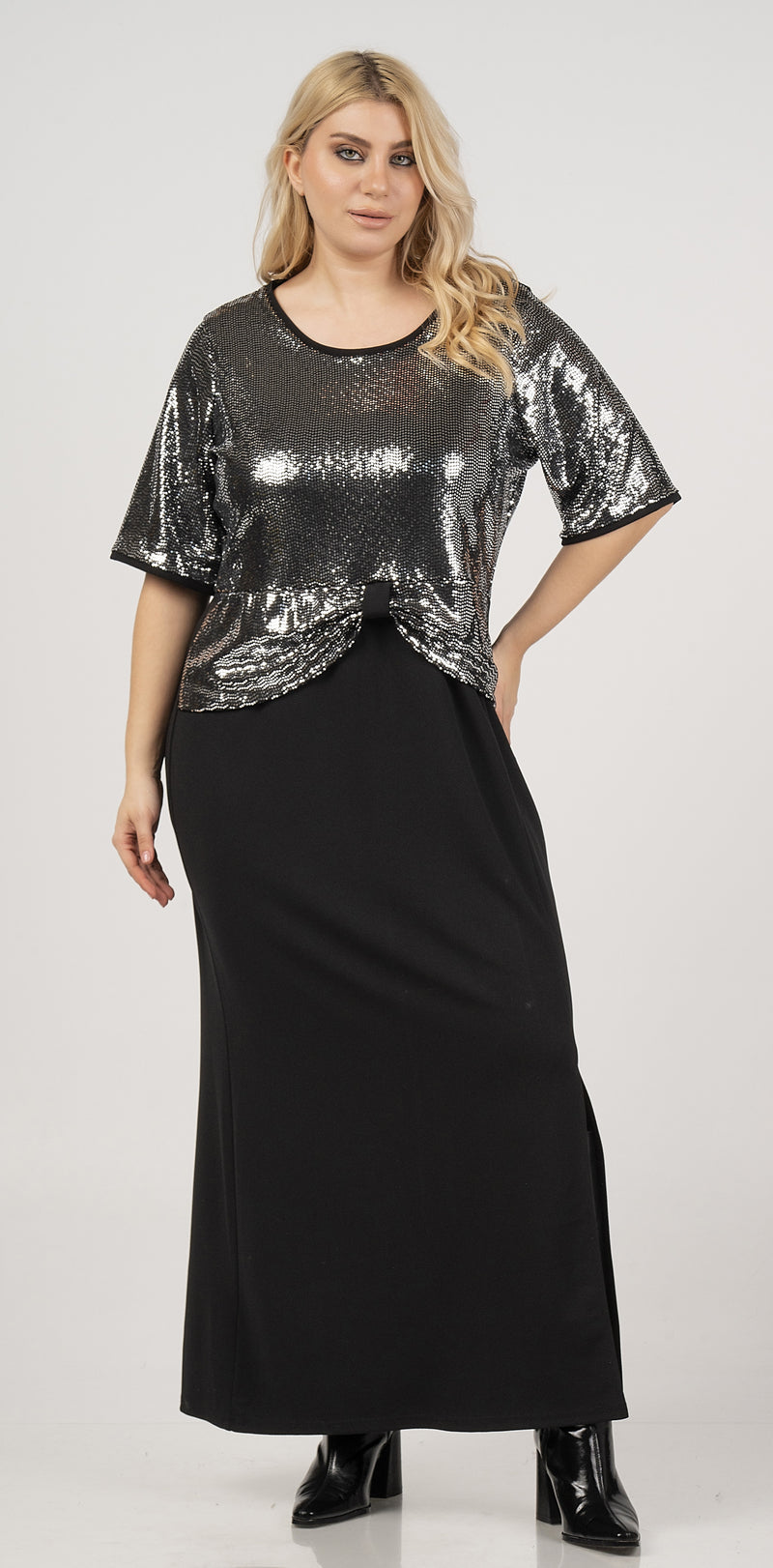 GLITTER DRESS - Black