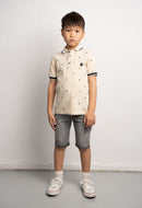 Polo & Shorts Set - Beige