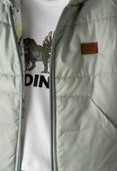 3-Piece T-Shirt, Gilet & Jean Set - Green