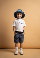 Polo & Shorts Set - White