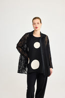 Solveig Woven Twinset - Black & Cream