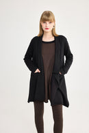 Maeva Knit Blouse - Brown & Black