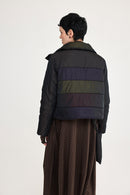 Ashton Striped Knit Dress & Bag - Brown & Black