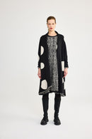 Tuva Knit Jacket - Black & Cream