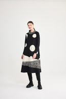 Giulia Knit Dress - Black & Cream