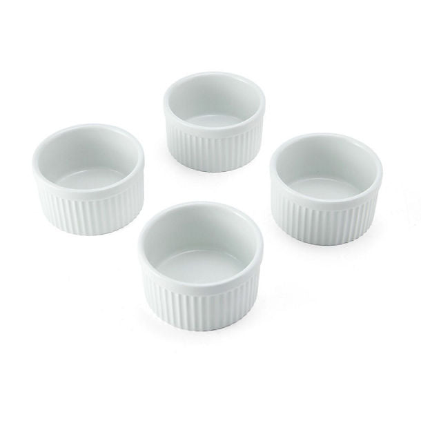 4 Piece Porcelain Ramekin Set 9.5cm