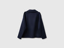 Short Double Breasted Coat - Navy