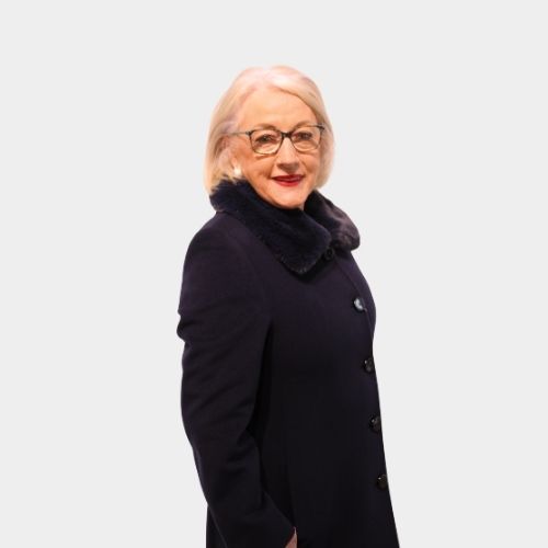 Fur Detail Coat - Navy