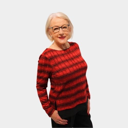 Round Neck Jumper - Red