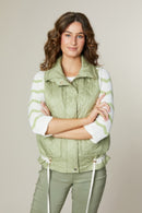 Short Plain Gilet - Pistachio