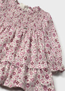 Print Velvet Dress - Crystal