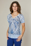 Short Sleeve Top - Blue