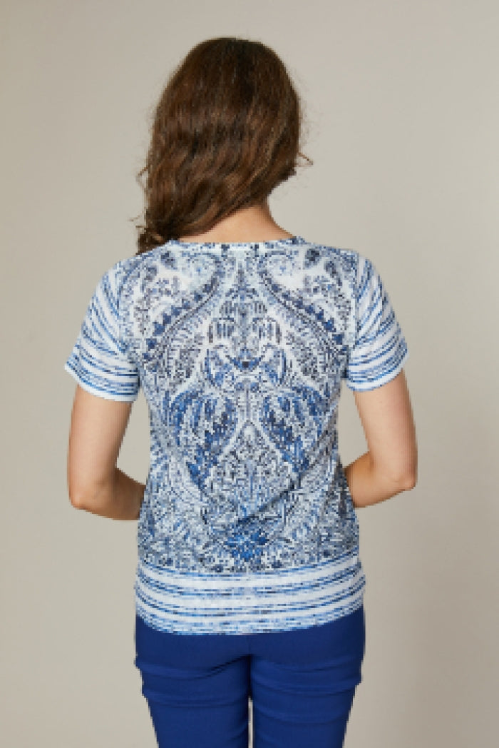 Short Sleeve Top - Blue
