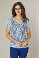 Short Sleeve Top - Blue