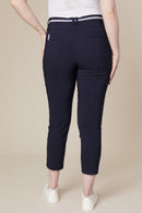 Crop Trousers - Deep Navy