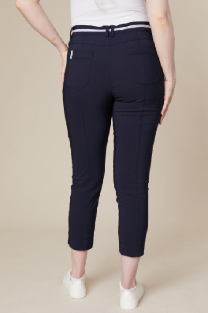 Crop Trousers - Deep Navy