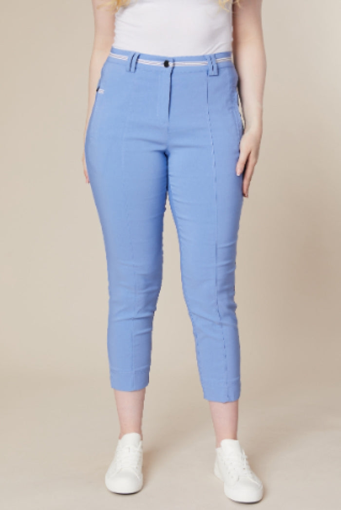 Crop Trousers - Light Blue