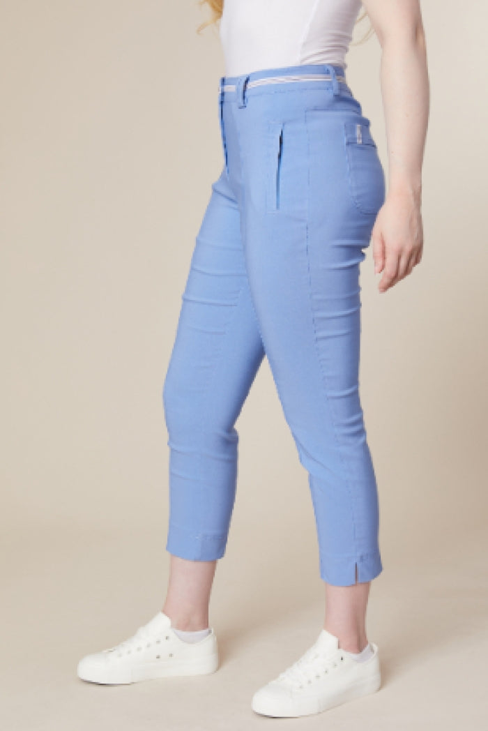 Crop Trousers - Light Blue