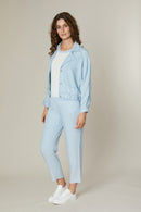 Crop Trousers - Light Blue