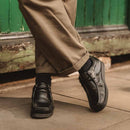 Event Waxy Moc Toe Shoe - Waxy Black