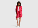 Linen Blend Blazer - Watermelon