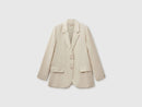 Linen Blazer - Beige