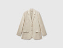 Linen Blazer - Beige