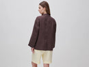 Linen Blazer - Brown