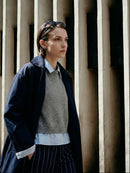 Maritime Trench Coat - Navy