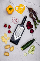 Adjustable V-Blade Slicer with Julienne Feature - Black