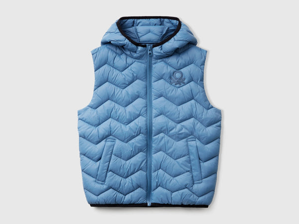 Junior Boys Padded Gilet - Petrol Blue