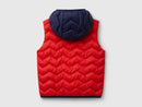 Junior Boys Padded Gilet - Red/navy