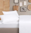 Brushed Cotton Standard Pillowcase Pair - White
