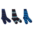 3 Pairs Stripe Gift Set - Blue Stripe