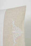 Emer Linen Duvet Cover Set - White