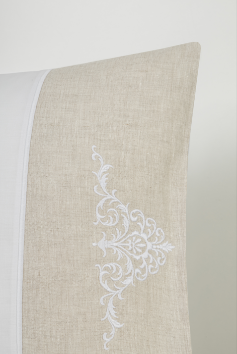 Emer Linen Duvet Cover Set - White