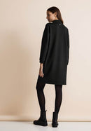 Troyer Sweat Dress - Black