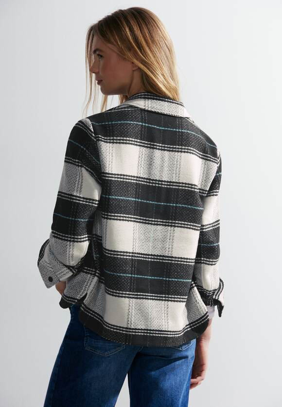 Check Overshirt - Black