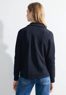 Twill Structure Sweatjacket - Universal Blue